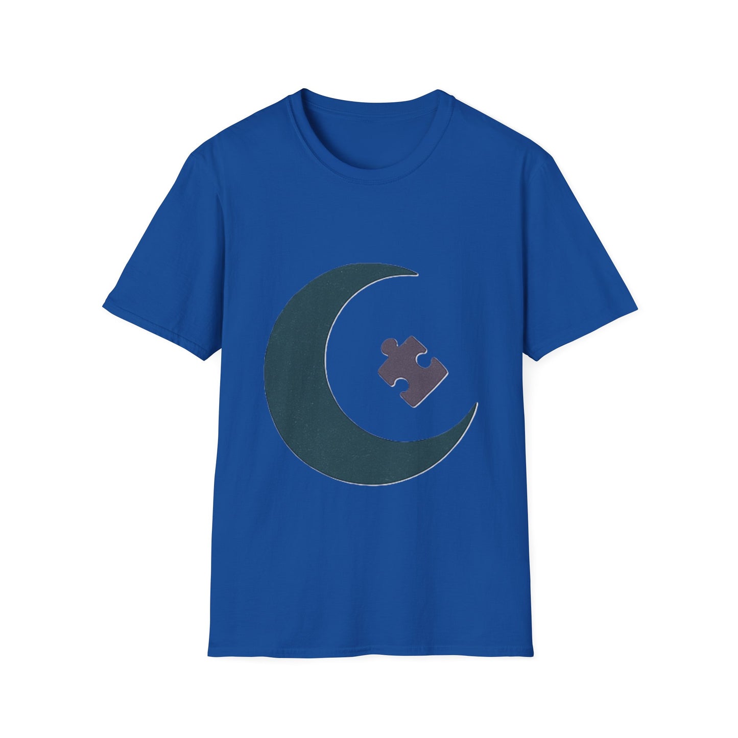 Autism Awareness Moon Puzzle T-Shirt – Minimalist Neurodiversity Tee