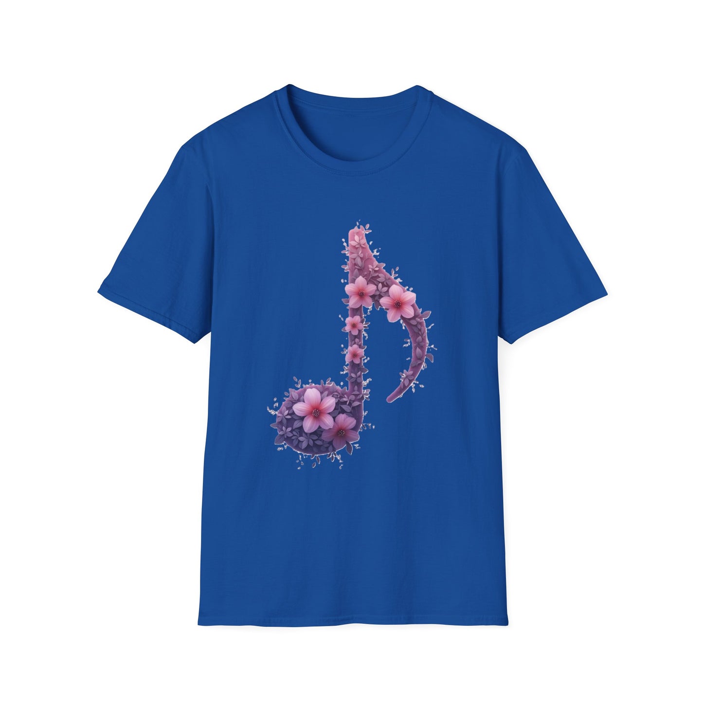 Floral Music Note T-Shirt – Aesthetic Flower Music Lover Graphic Tee