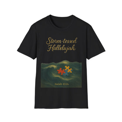 Storm-Tossed Hallelujah Christian T-Shirt – Isaiah 43:2 Faith & Hope Tee