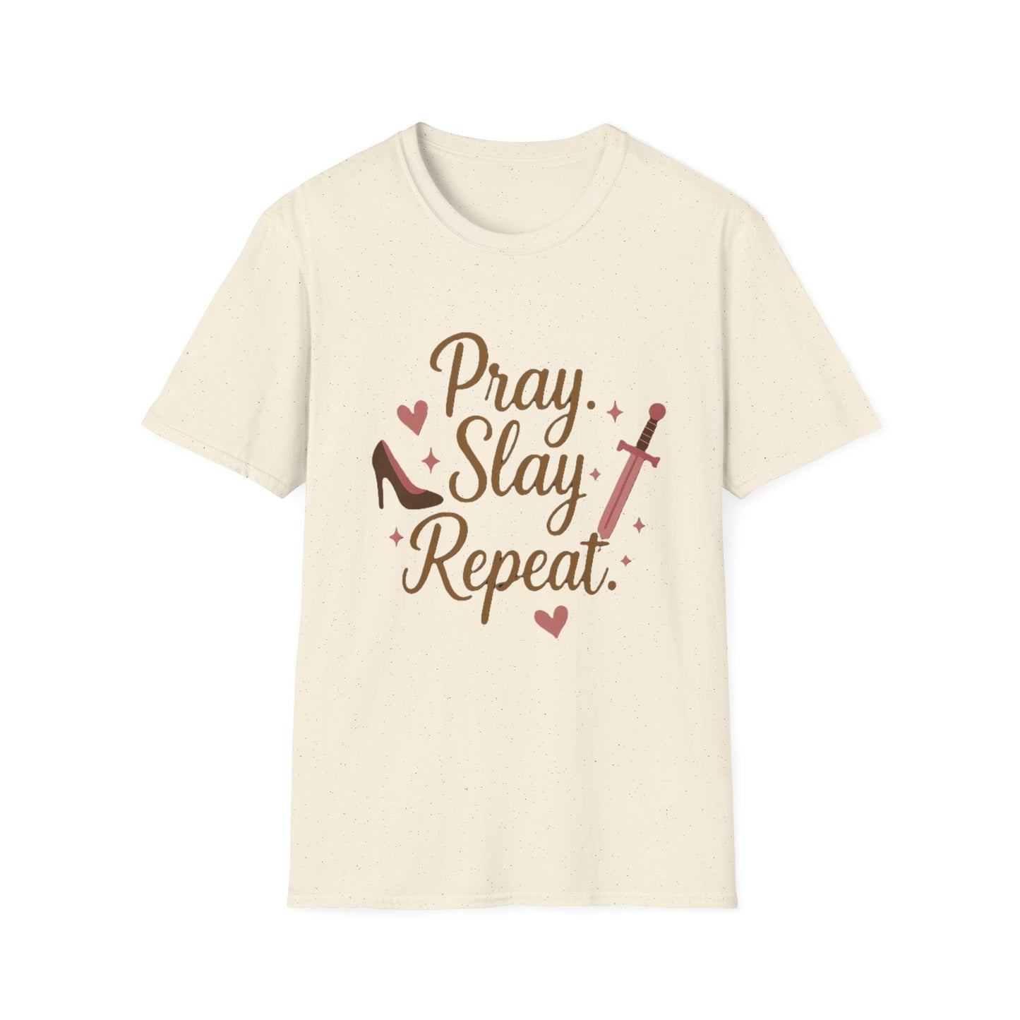 Pray Slay Repeat Shirt – Empowering Women's Strength T-Shirt with Inspirational Design