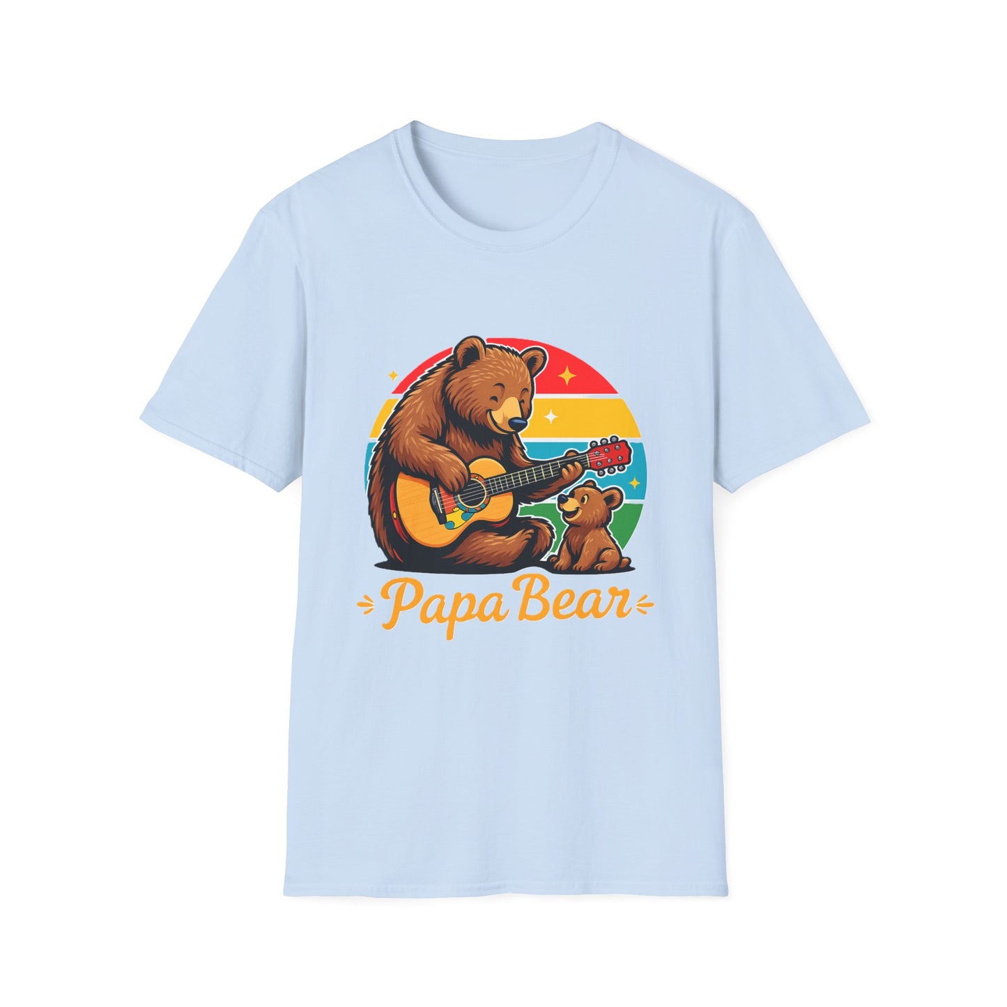 Papa Bear Guitar T-Shirt – Funny Bear Dad Shirt for Fathers  Alternative Title Options