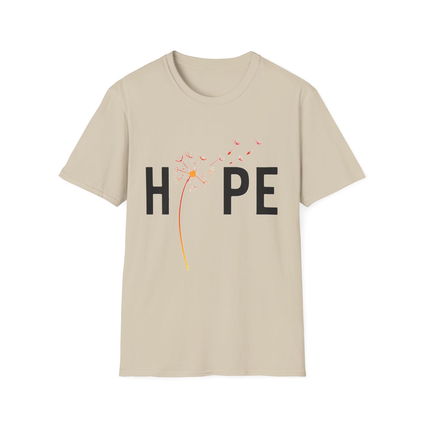 Hope Inspirational Dandelion T-Shirt – Positive Mental Health & Cancer Support Shirt