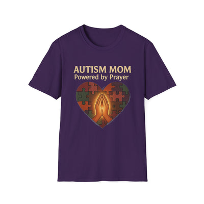 Autism Mum Powered By Prayer T-Shirt - Soft Women's Tee