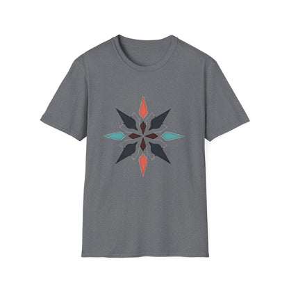 Geometric Compass Star T-Shirt – Minimalist Direction & Purpose Tee