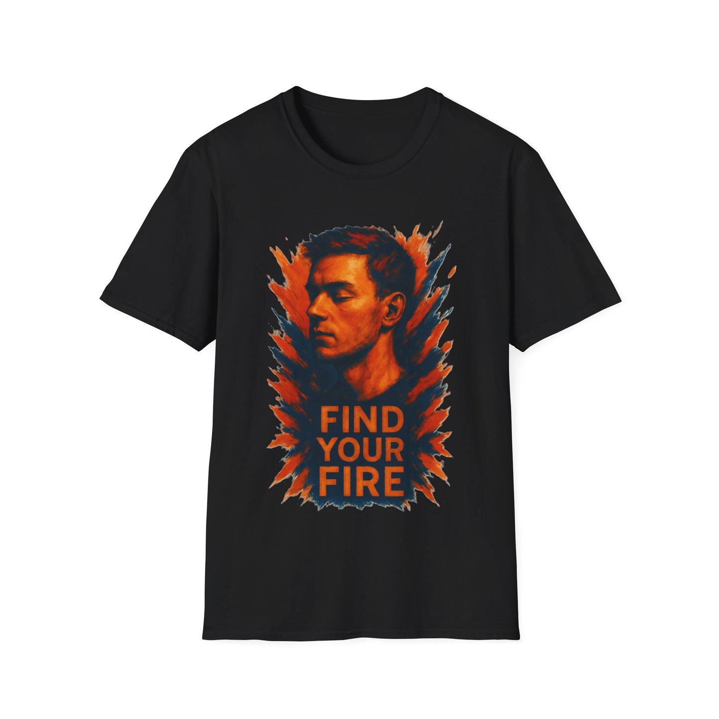 Find Your Fire Shirt – Motivational Strength Graphic T-Shirt for Men