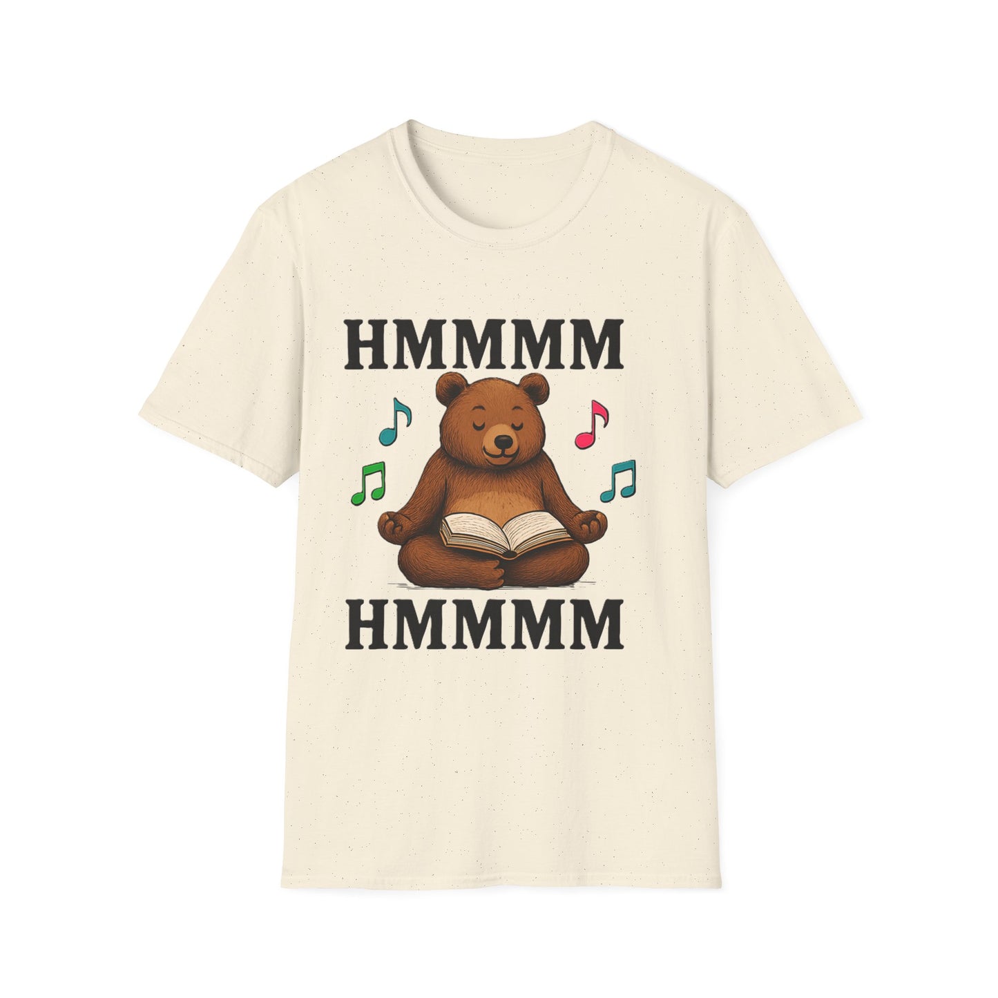 Meditating Bear Reading T-Shirt | Mindfulness & Book Lover Tee | Zen Yoga Bear Graphic Shirt for Readers