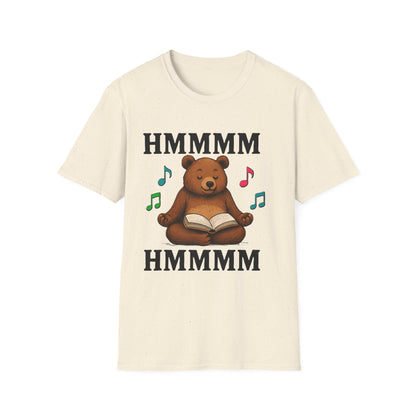 Meditating Bear Reading T-Shirt | Mindfulness & Book Lover Tee | Zen Yoga Bear Graphic Shirt for Readers
