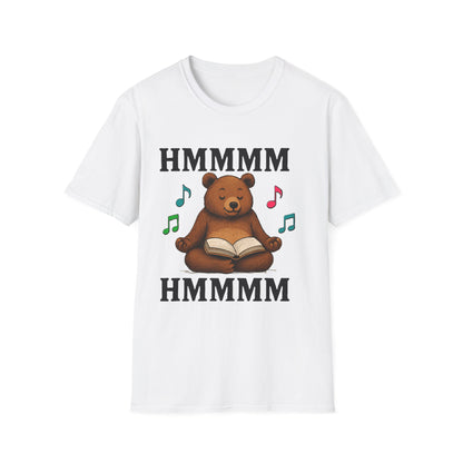 Meditating Bear Reading T-Shirt | Mindfulness & Book Lover Tee | Zen Yoga Bear Graphic Shirt for Readers