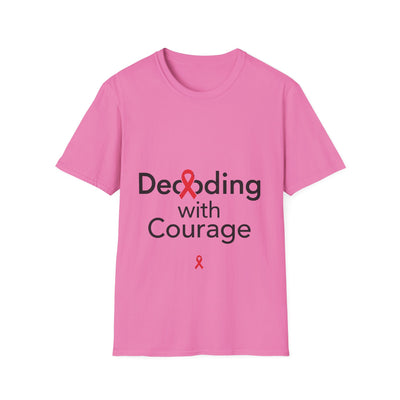 Decoding with Courage Dyslexia Awareness T-Shirt - Soft Unisex Tee