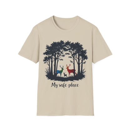 My Safe Place Deer Shirt – Peaceful Forest T-shirt for Nature Lovers