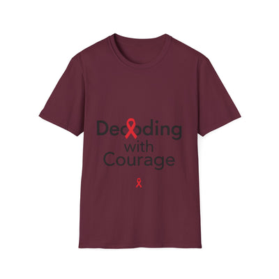 Decoding with Courage Dyslexia Awareness T-Shirt - Soft Unisex Tee