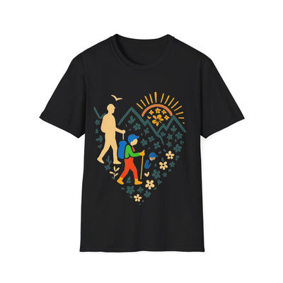 Father And Child Hiking T-Shirt - Soft Unisex Tee