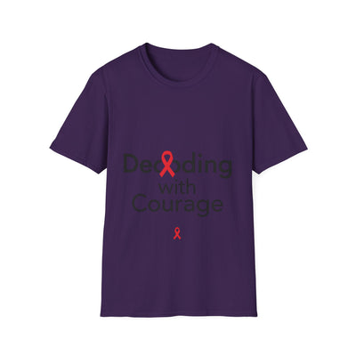 Decoding with Courage Dyslexia Awareness T-Shirt - Soft Unisex Tee