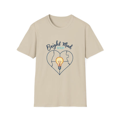 Bright Mind, Bold Heart Shirt – Autism Awareness & Empowerment T-Shirt | Puzzle & Lightbulb Design