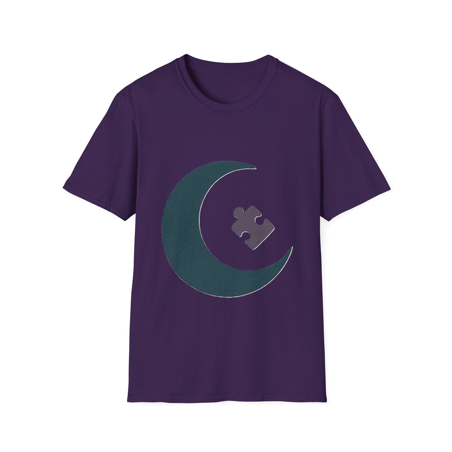 Autism Awareness Moon Puzzle T-Shirt – Minimalist Neurodiversity Tee