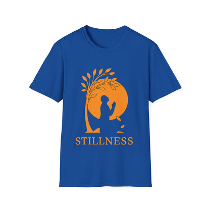 Stillness Christian T-Shirt – Faith, Prayer & Peace-Inspired Minimalist Tee