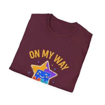 On My Way To Shine Bright Autism T-Shirt - Soft Unisex Tee