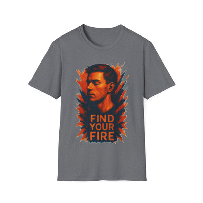 Find Your Fire Shirt – Motivational Strength Graphic T-Shirt for Men