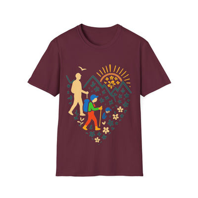 Father And Child Hiking T-Shirt - Soft Unisex Tee