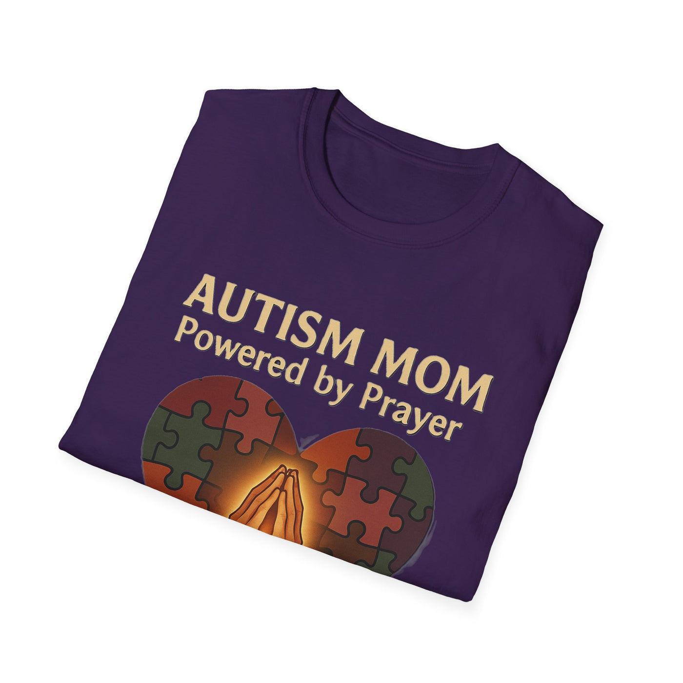 Autism Mum Powered By Prayer T-Shirt - Soft Women's Tee