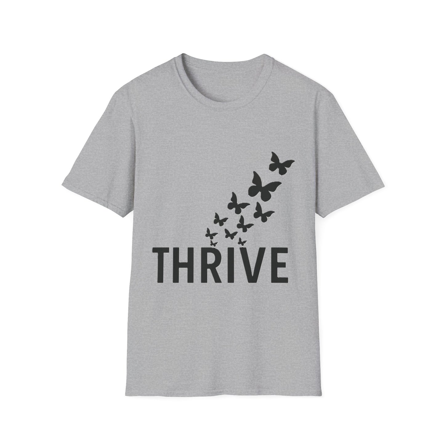 Thrive Butterfly T-Shirt – Empowerment & Growth Design