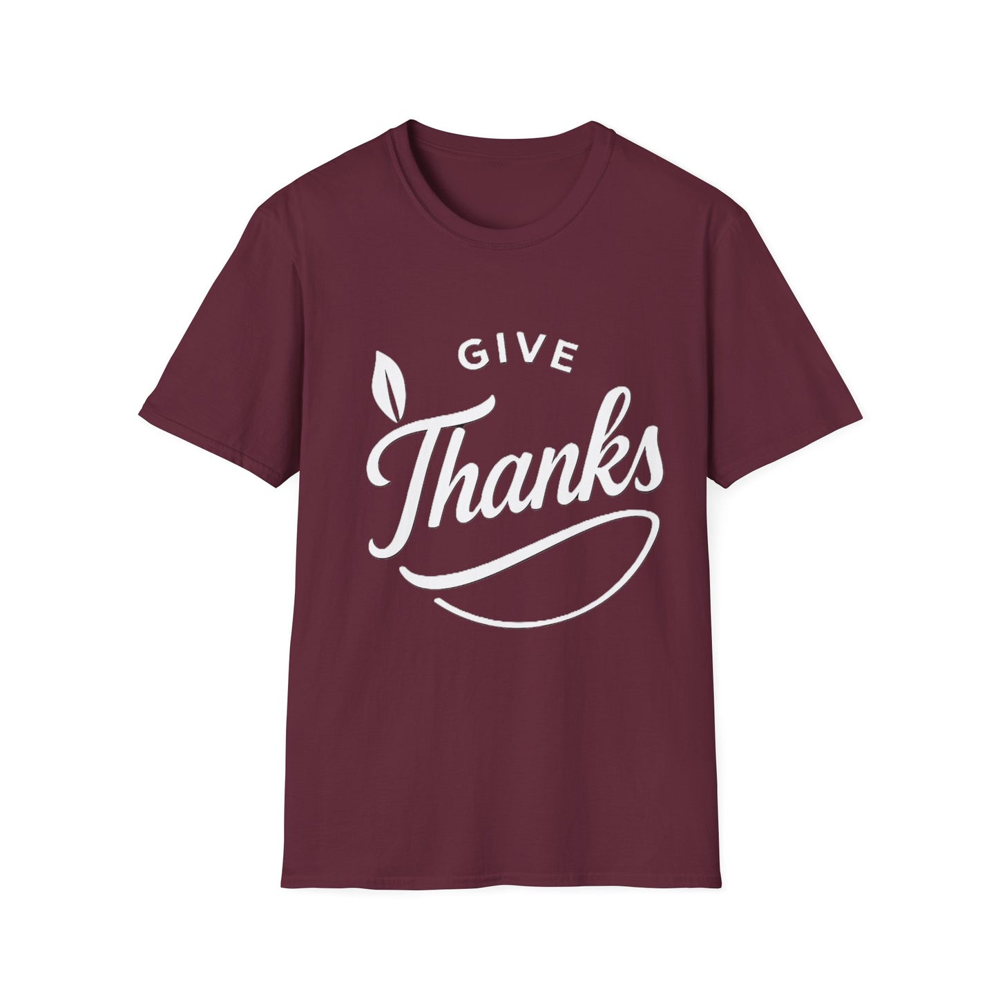 Give Thanks Shirt – Minimalist Thanksgiving Gratitude Graphic T-Shirt