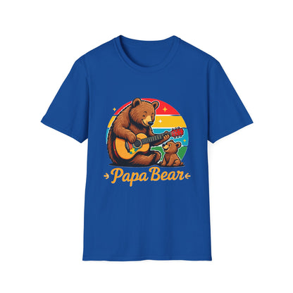 Papa Bear Guitar T-Shirt – Funny Bear Dad Shirt for Fathers  Alternative Title Options