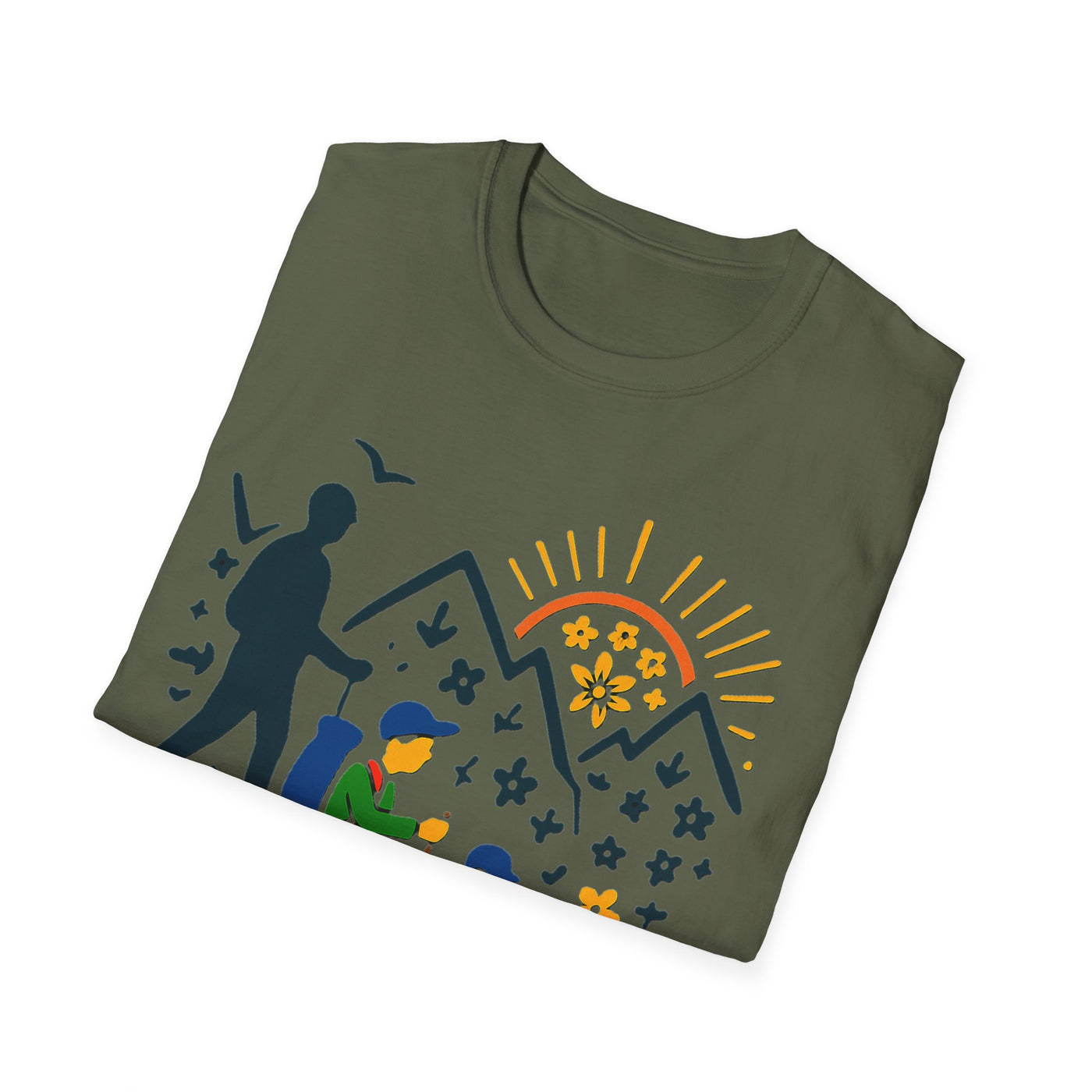 Father And Child Hiking T-Shirt - Soft Unisex Tee