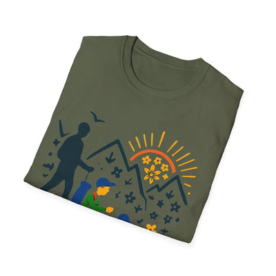 Father And Child Hiking T-Shirt - Soft Unisex Tee