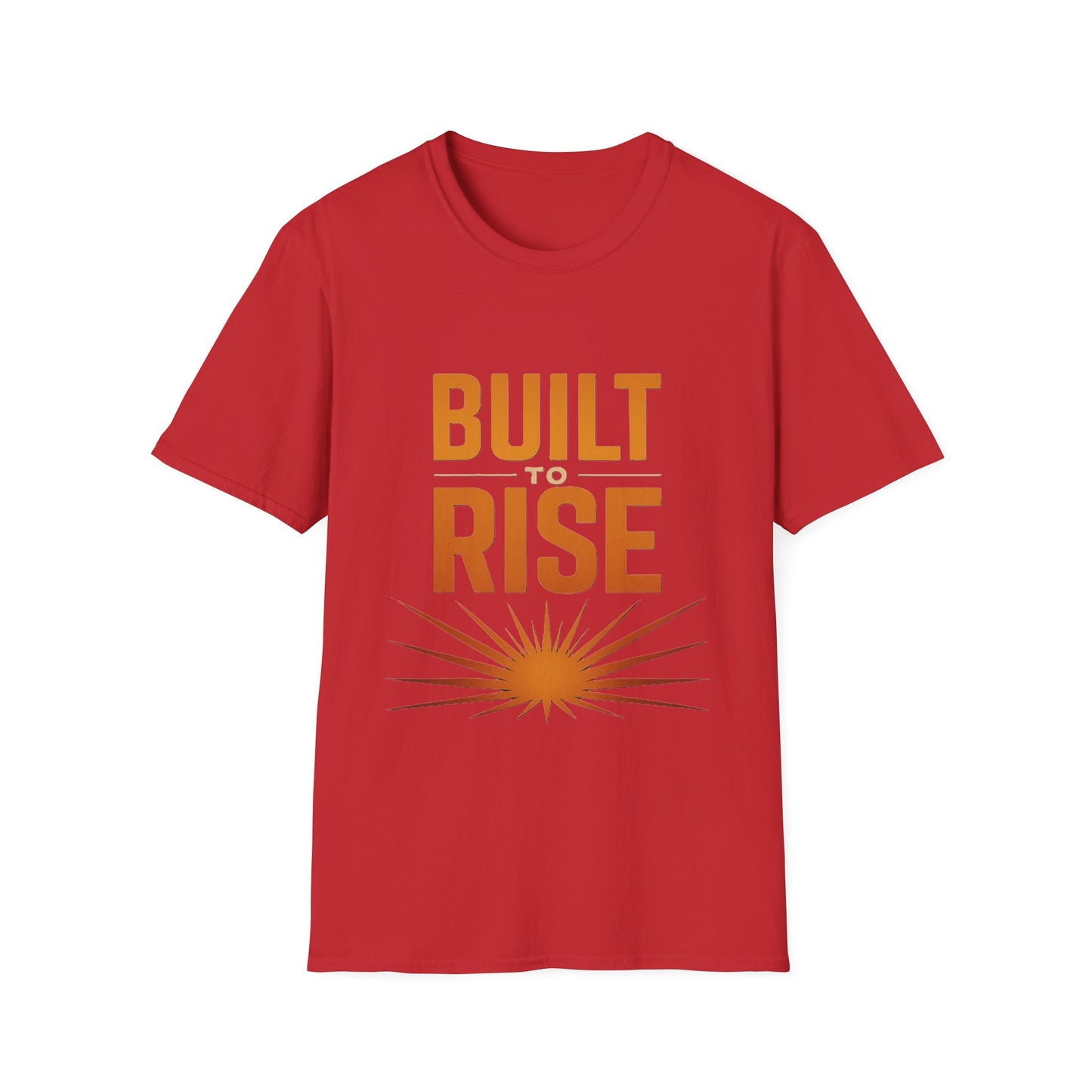 Built to Rise Shirt – Motivational Design with Sunrise & Empowerment Message