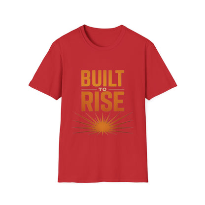 Built to Rise Shirt – Motivational Design with Sunrise & Empowerment Message