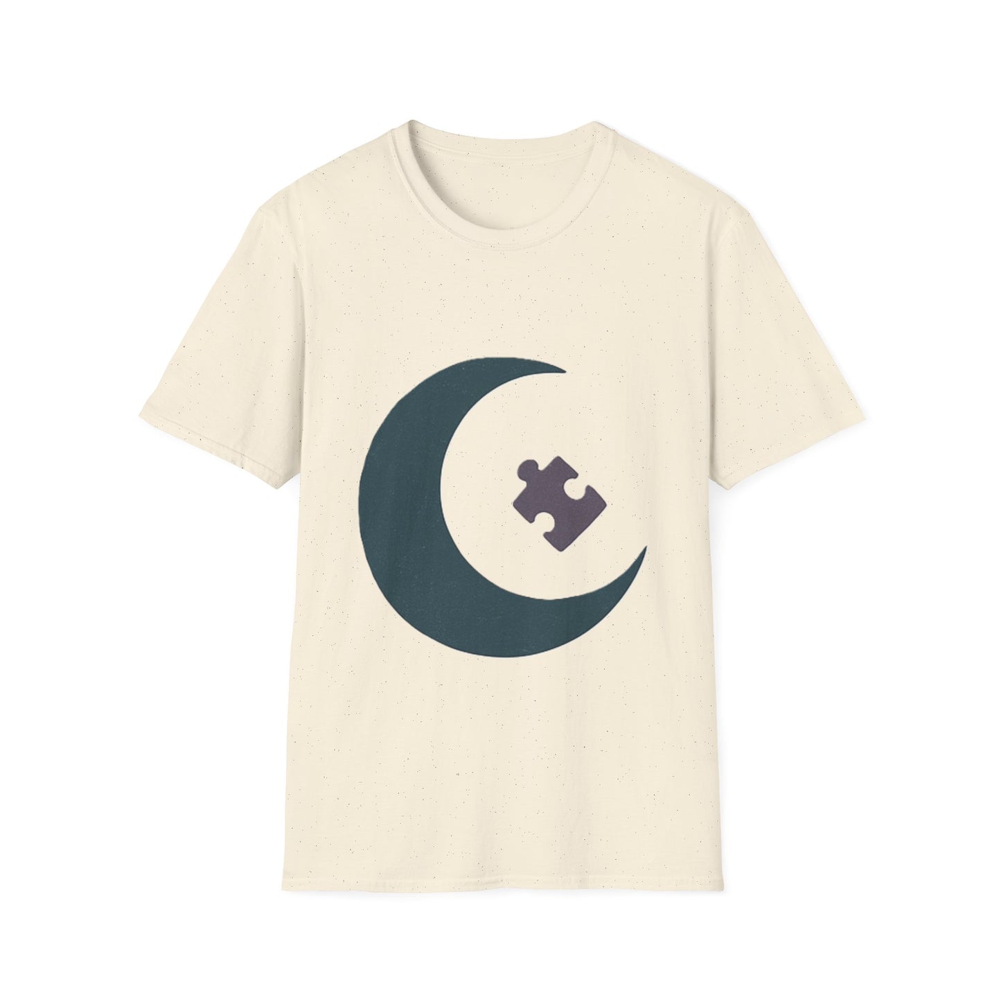 Autism Awareness Moon Puzzle T-Shirt – Minimalist Neurodiversity Tee