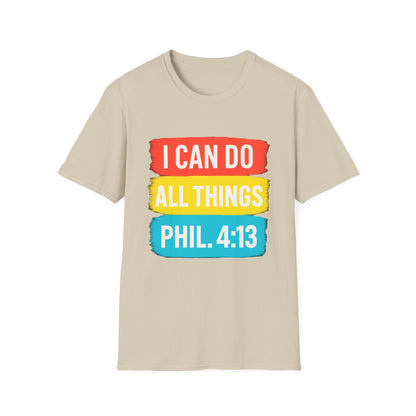 I Can Do All Things Shirt – Philippians 4:13 Christian Inspirational T-Shirt
