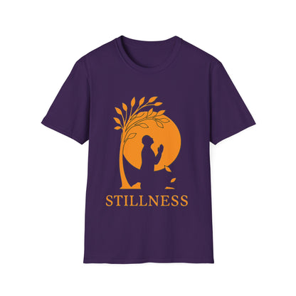Stillness Christian T-Shirt – Faith, Prayer & Peace-Inspired Minimalist Tee