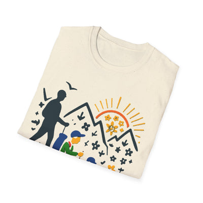 Father And Child Hiking T-Shirt - Soft Unisex Tee