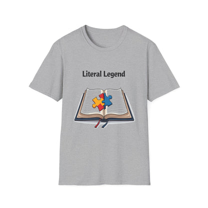 Literal Legend Shirt – Puzzle Piece Design for Autism Advocacy and Pride