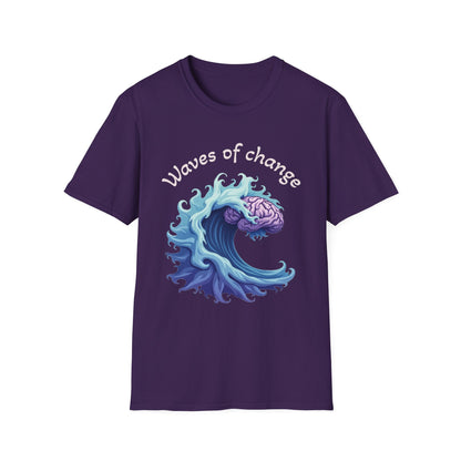 Waves of Change T-Shirt – Mental Health & Personal Growth Graphic Tee