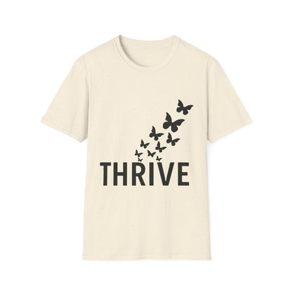 Thrive Butterfly T-Shirt – Empowerment & Growth Design