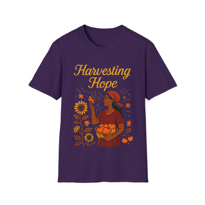 Harvesting Hope Shirt – Inspirational Sunflower Nature Graphic T-Shirt