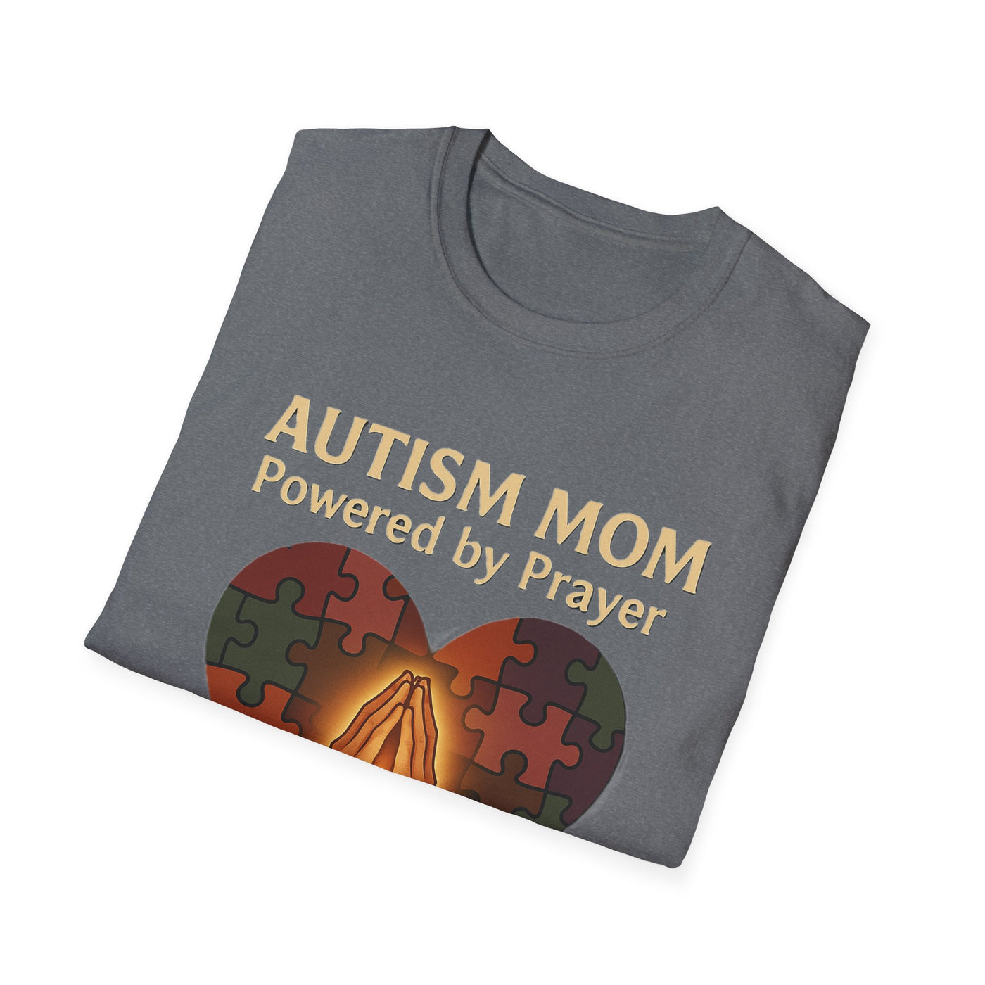 Autism Mum Powered By Prayer T-Shirt - Soft Women's Tee