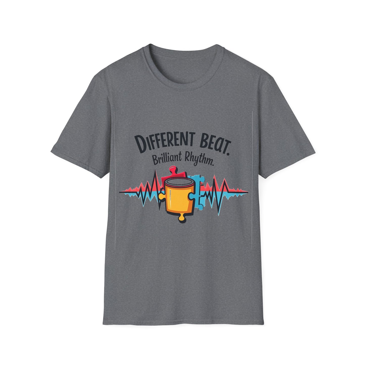 Different Beat, Brilliant Rhythm Shirt – Puzzle Piece Design for Unique Music Lovers