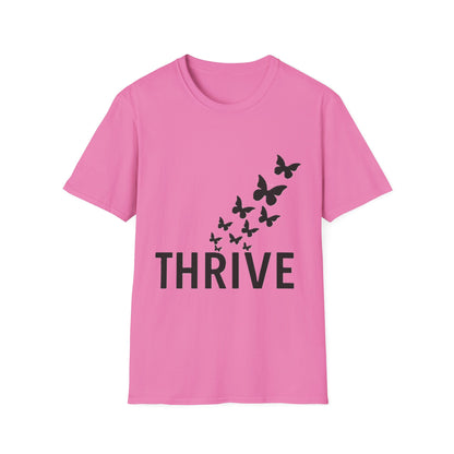 Thrive Butterfly T-Shirt – Empowerment & Growth Design
