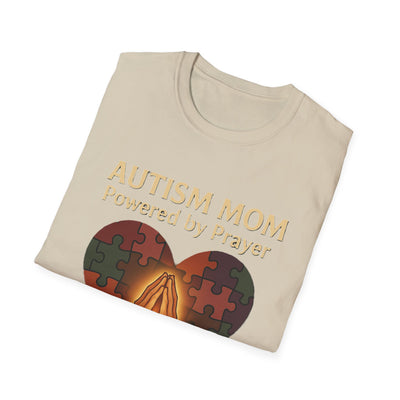 Autism Mum Powered By Prayer T-Shirt - Soft Women's Tee