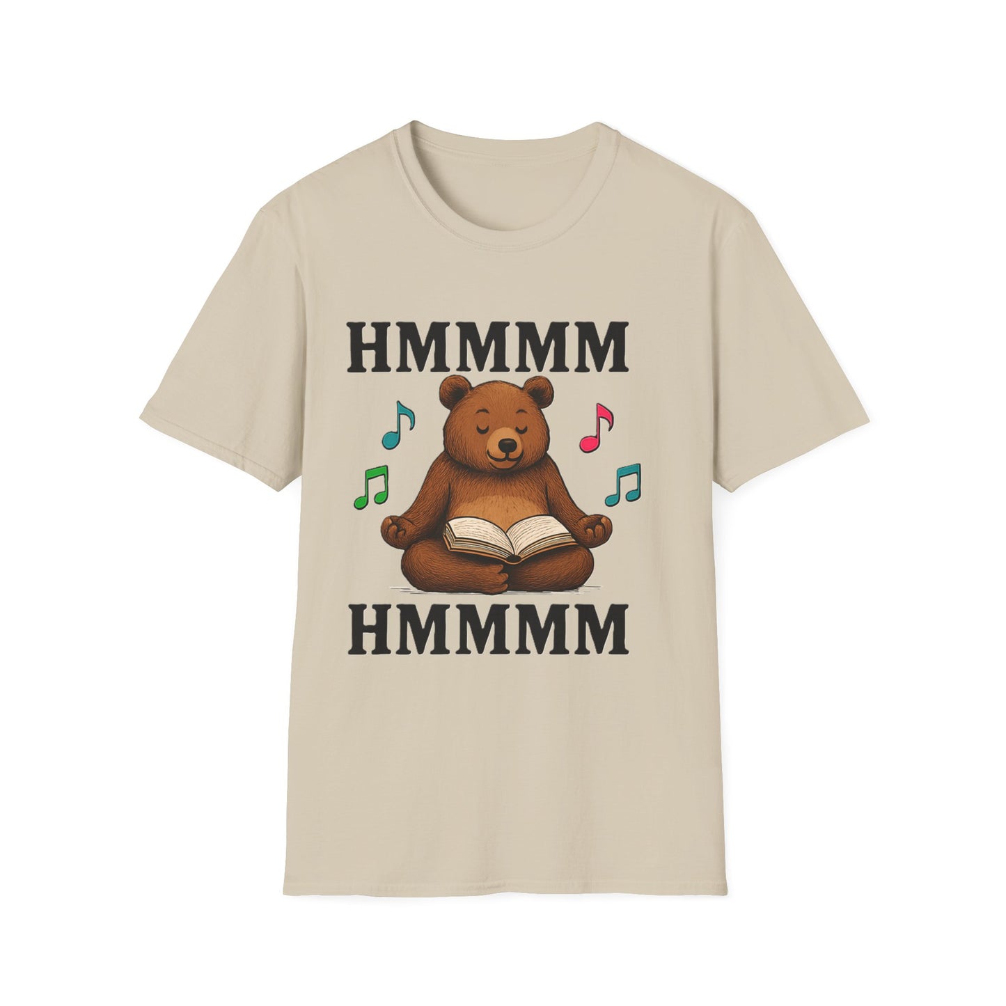 Meditating Bear Reading T-Shirt | Mindfulness & Book Lover Tee | Zen Yoga Bear Graphic Shirt for Readers