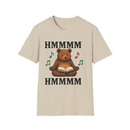 Meditating Bear Reading T-Shirt | Mindfulness & Book Lover Tee | Zen Yoga Bear Graphic Shirt for Readers