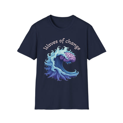 Waves of Change T-Shirt – Mental Health & Personal Growth Graphic Tee