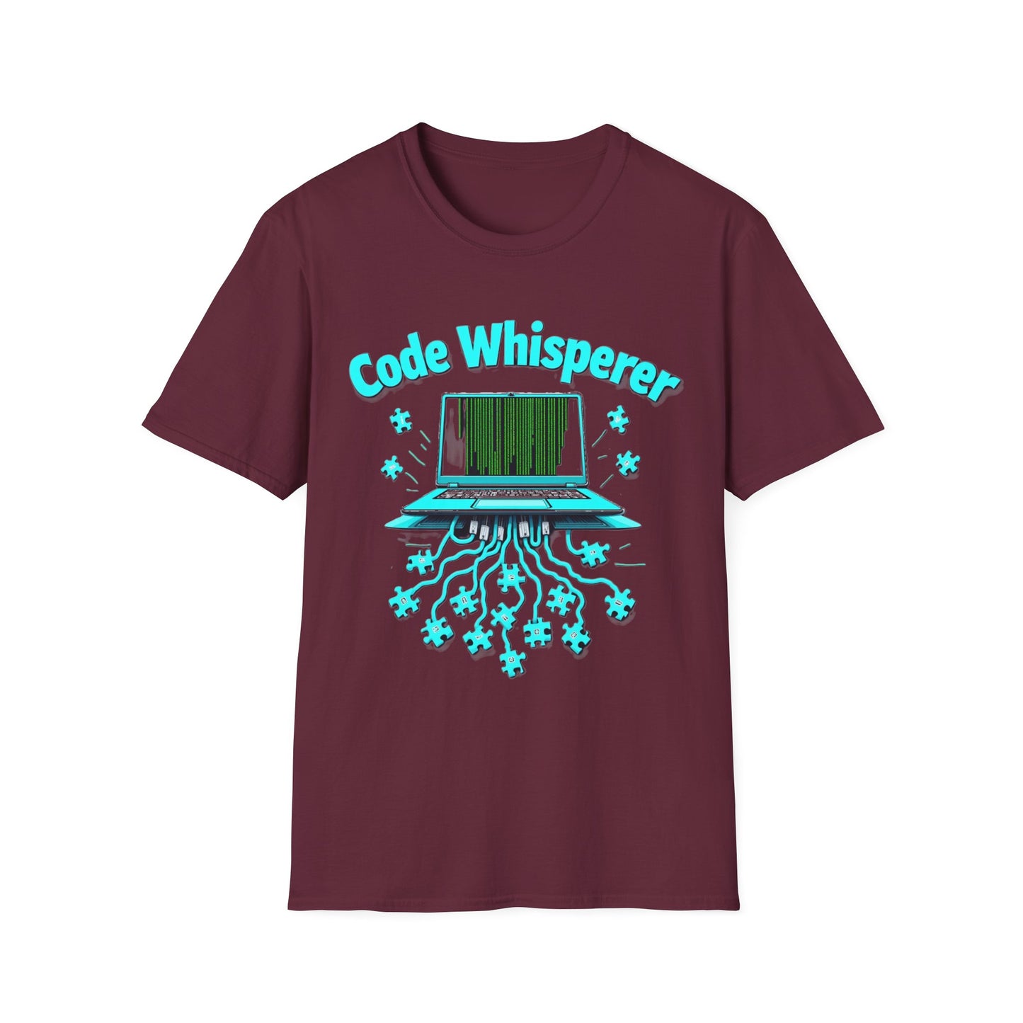 Code Whisperer Autism Pride T-Shirt – Neurodivergent Programmer Puzzle Piece Shirt