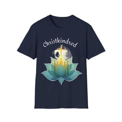 Christkindred T-Shirt – Christian Faith Shirt with Cross & Lotus Design
