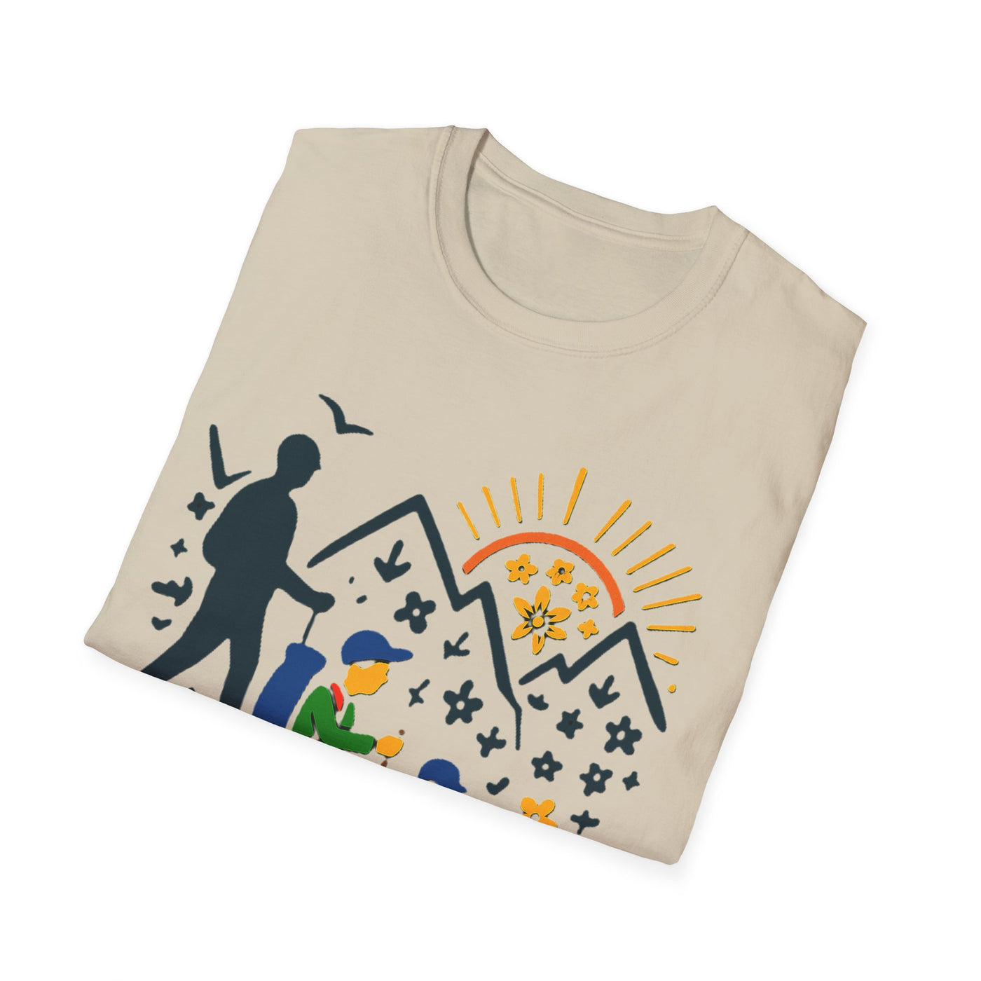 Father And Child Hiking T-Shirt - Soft Unisex Tee