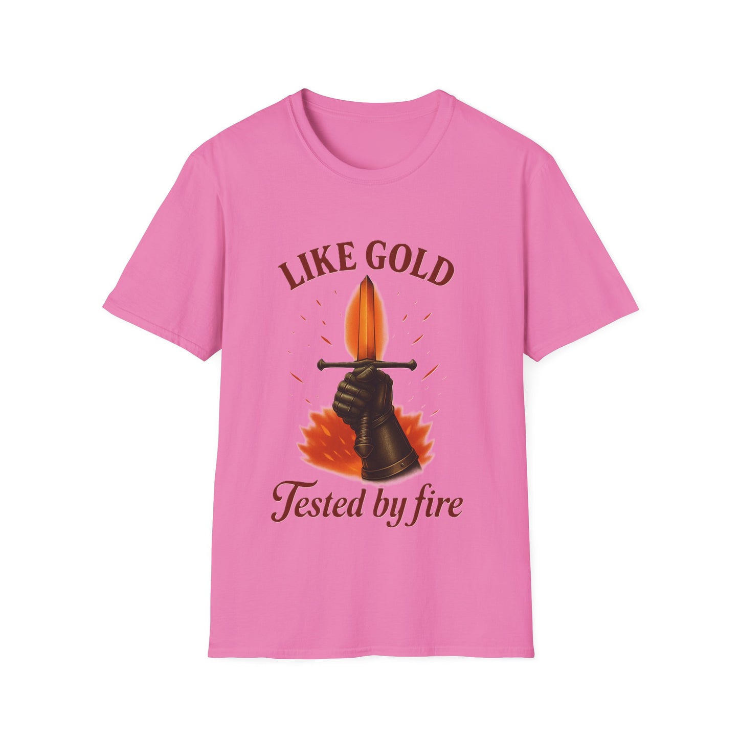 Like Gold Tested by Fire T-Shirt – Strength & Resilience Symbol Tee